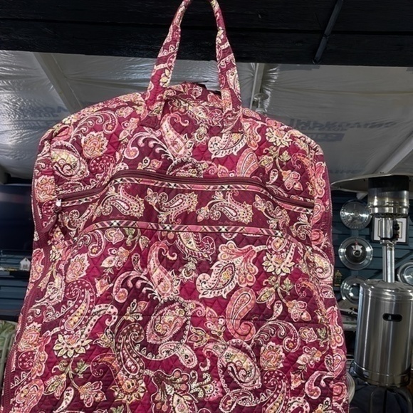 Large Vera Bradley garment bag. Print retired Used, piccadilly plum, - Picture 9 of 17